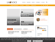 Tablet Screenshot of lavoce.it