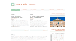 Desktop Screenshot of lavoce.info